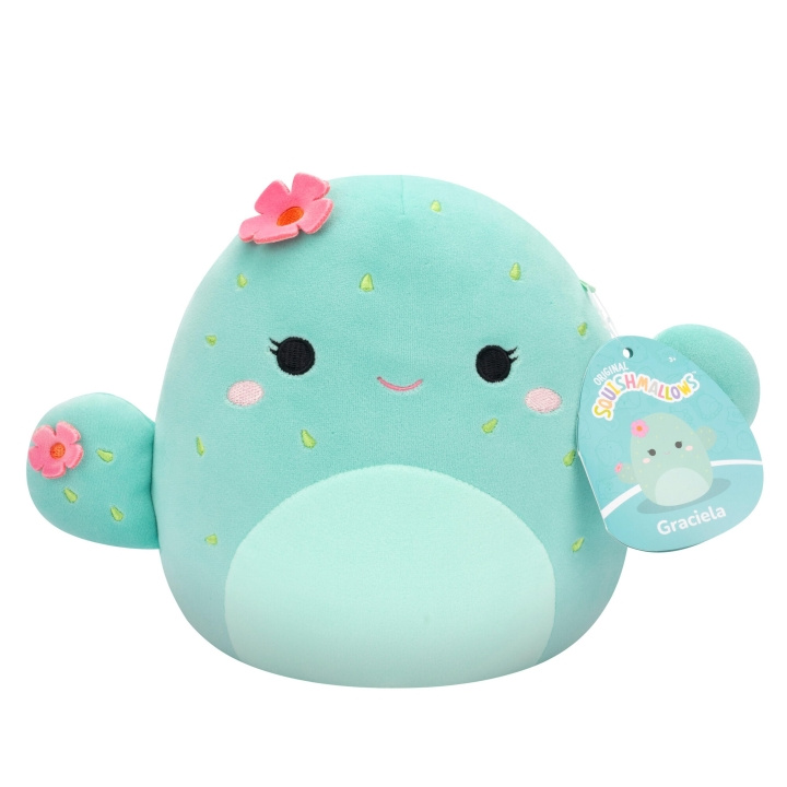 Squishmallows 19 cm P20 Plysj - Graciela Kaktus (206077) i gruppen LEKER, BARN OG BABY / Babyleker (0-3 år) / Kosedyr hos TP E-commerce Nordic AB (C88064)