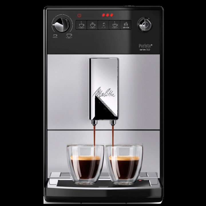 Melitta Purista Silver Helautomatisk kaffemaskin i gruppen HJEM, HUS OG HAGE / Husholdningsapparater / Kaffe og espresso / Espressomaskiner hos TP E-commerce Nordic AB (C88215)