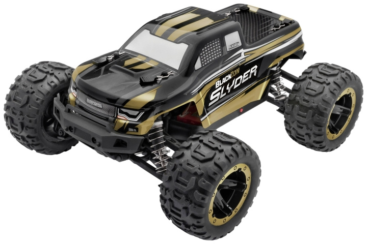 Blackzon Slyder MT 1/16 4WD elektrisk monstertruck - gull (540101) i gruppen LEKER, BARN OG BABY / Radiostyrt / Radiostyrte biler hos TP E-commerce Nordic AB (C88603)