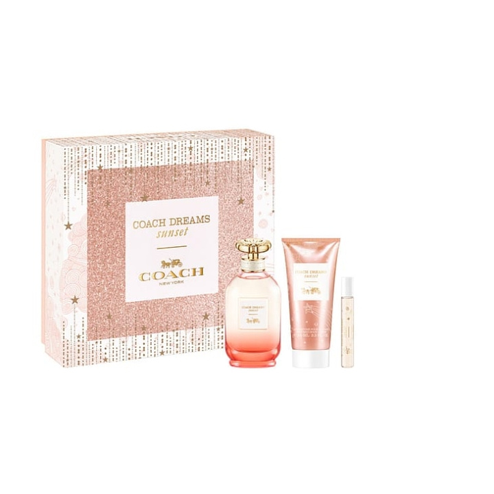 Coach Dreams Sunset EDP 90 ml + EDP 7,5 ml + Body Lotion 100 ml - Gavesett i gruppen HELSE OG SKJØNNHET / Gavesett / Gavesett for henne hos TP E-commerce Nordic AB (C88694)