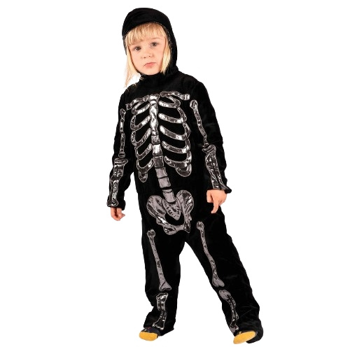 Den Goda Fen Skjelett-jumpsuit Deluxe (110 cm) (F77665M) i gruppen LEKER, BARN OG BABY / Leker / Masker og kostymer hos TP E-commerce Nordic AB (C88822)