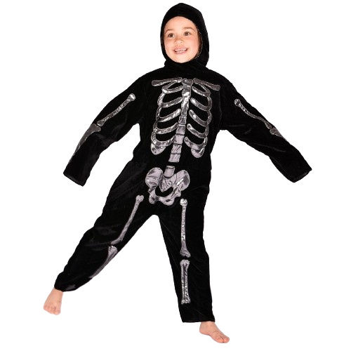 Den Goda Fen Skjelett jumpsuit Deluxe (116 cm) (F77667L) i gruppen LEKER, BARN OG BABY / Leker / Masker og kostymer hos TP E-commerce Nordic AB (C88823)