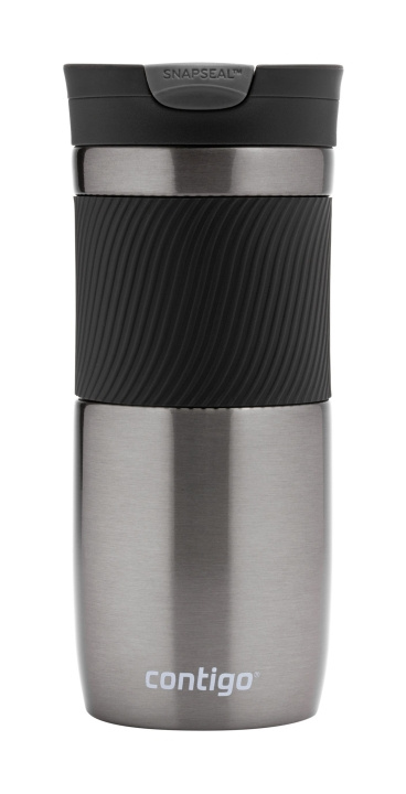 Contigo Byron reisekrus 470 ml - Gunmetal i gruppen SPORT, FRITID & HOBBY / Friluftsliv / Termoser og flasker hos TP E-commerce Nordic AB (C88847)