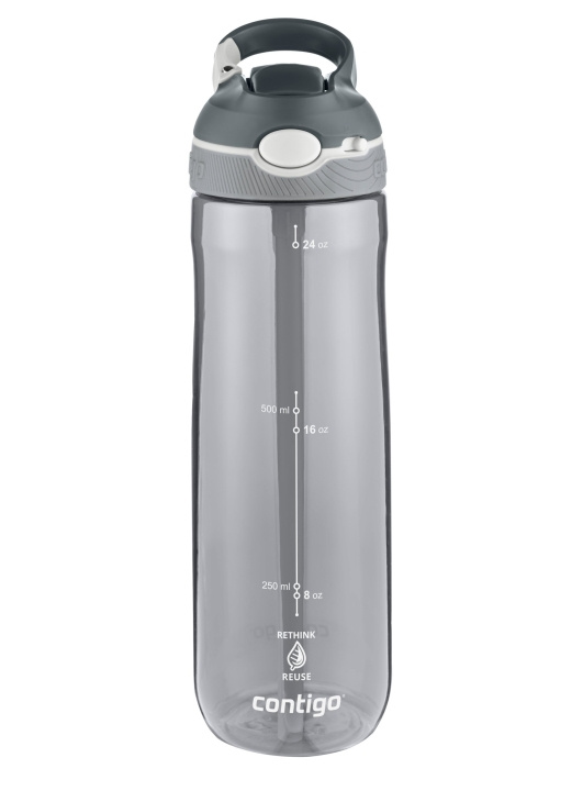 Contigo Ashland Tritan ReNew vannflaske 720 ml - Smoke i gruppen SPORT, FRITID & HOBBY / Friluftsliv / Termoser og flasker hos TP E-commerce Nordic AB (C88858)