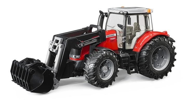 Bruder Massey Ferguson 7624 med frontlaster (03047) i gruppen LEKER, BARN OG BABY / Leker / Lekebiler hos TP E-commerce Nordic AB (C89000)