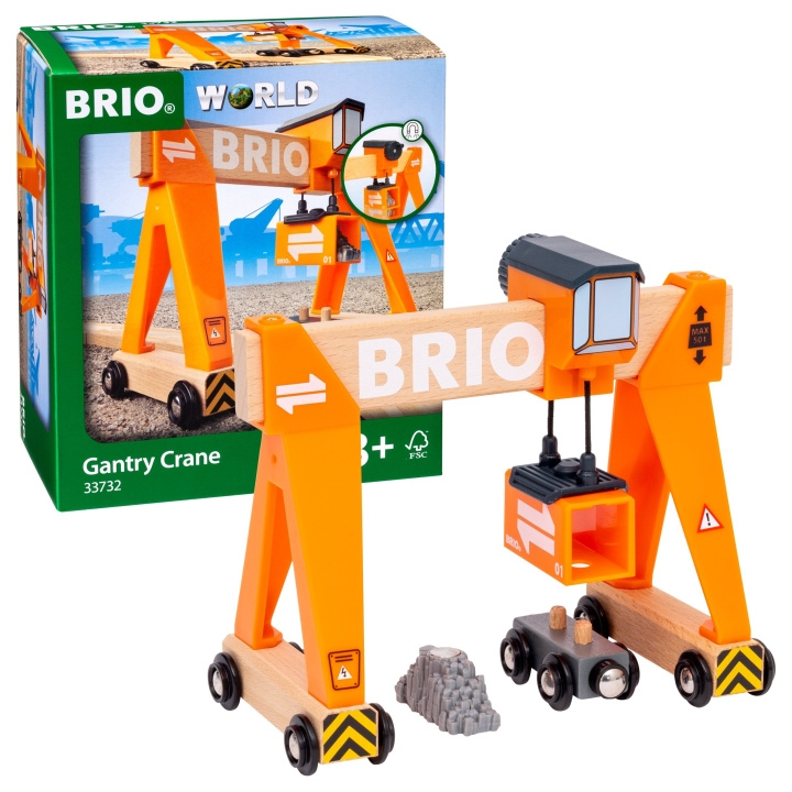 BRIO Portalkran (33732) i gruppen LEKER, BARN OG BABY / Leker / Byggeleker / Brio Tågbanor hos TP E-commerce Nordic AB (C89028)