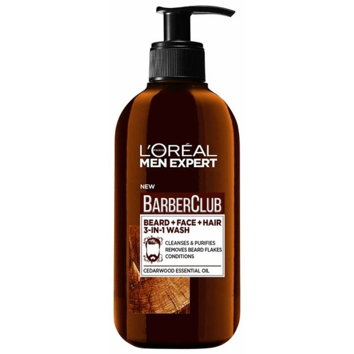 L\'Oréal Men Expert Barber Club Skjegg- og ansiktsvask 200 ml i gruppen HELSE OG SKJØNNHET / Hår & styling / Skjeggpleie / Skjeggsjampo hos TP E-commerce Nordic AB (C89082)