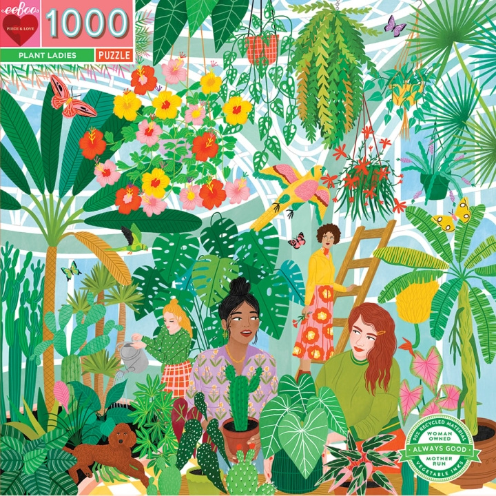 eeBoo Puslespill - Plant Ladies, 1000 brikker (EPZTPTL) i gruppen SPORT, FRITID & HOBBY / Hobby / Puslespill hos TP E-commerce Nordic AB (C89136)