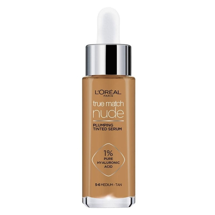 L\'Oréal True Match Nude Plumping Tonet Serum - Medium-Tan 5-6 i gruppen HELSE OG SKJØNNHET / Makeup / Makeup ansikt / Foundation hos TP E-commerce Nordic AB (C89183)