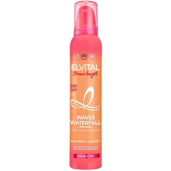 L\'Oréal Paris - Elvital Dream Length Waves Waterfall Mousse 200 ml i gruppen HELSE OG SKJØNNHET / Hår & styling / Hårstyling / Hårmousse hos TP E-commerce Nordic AB (C89197)