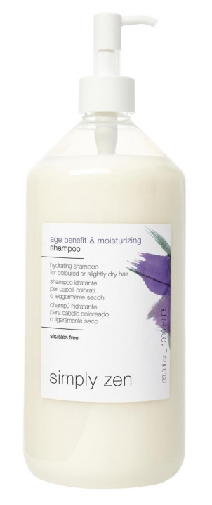 Simply Zen Age Benefit & Moisturizing Shampoo 1000 ml i gruppen HELSE OG SKJØNNHET / Hår & styling / Hårpleie / Sjampo hos TP E-commerce Nordic AB (C89227)