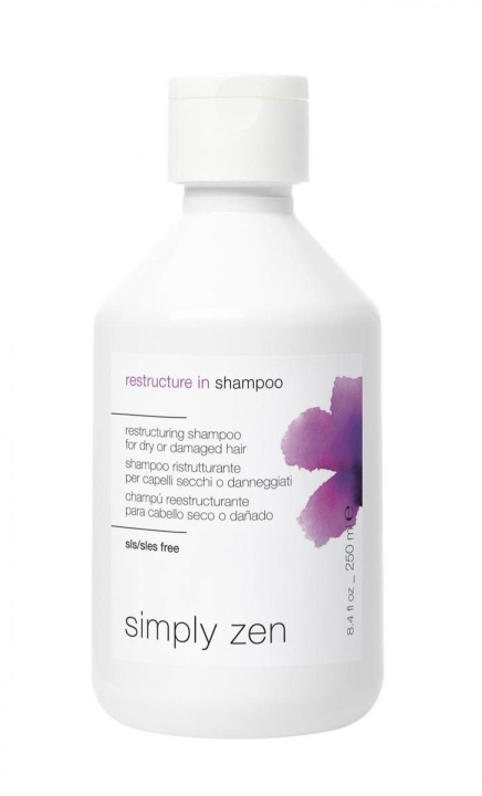 Simply Zen Restructure in Shampoo 250 ml i gruppen HELSE OG SKJØNNHET / Hår & styling / Hårpleie / Sjampo hos TP E-commerce Nordic AB (C89232)