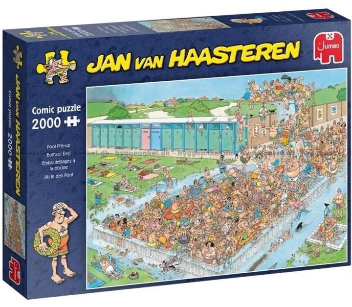 Jan van Haasteren Pool Pile-Up - 2000 stk - (JUM0040) i gruppen SPORT, FRITID & HOBBY / Hobby / Puslespill hos TP E-commerce Nordic AB (C89258)