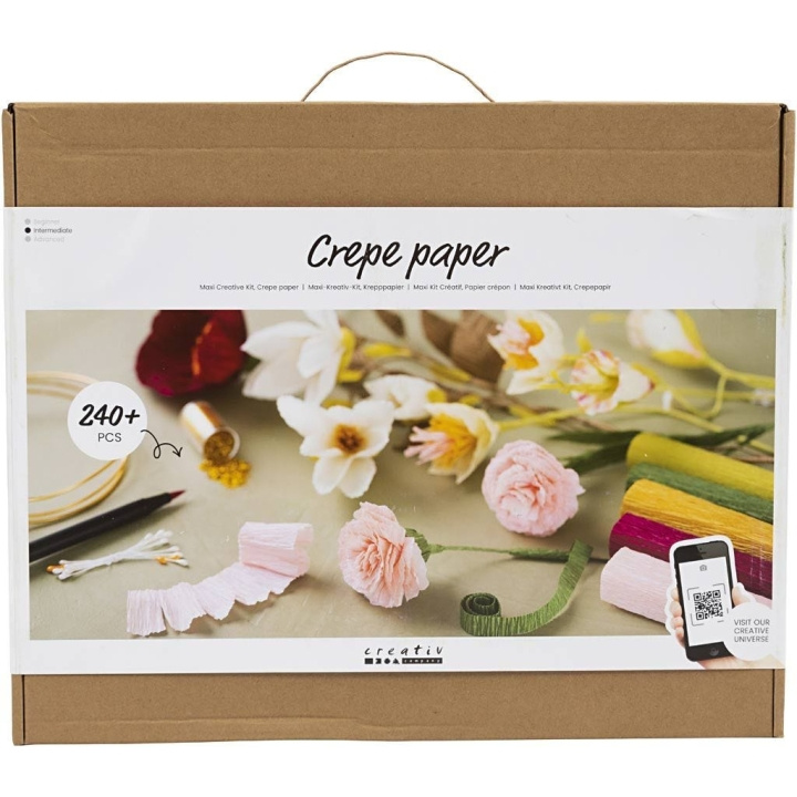 DIY Kit Maxi Creative Kit - Kreppapir (97088) i gruppen SPORT, FRITID & HOBBY / Hobby / DIY Kit hos TP E-commerce Nordic AB (C89261)