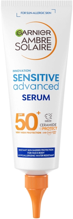 Garnier Ambre Solaire Sensitive Advanced SPF 50 125 ml i gruppen HELSE OG SKJØNNHET / Hudpleie / Soling / Solkrem hos TP E-commerce Nordic AB (C89339)