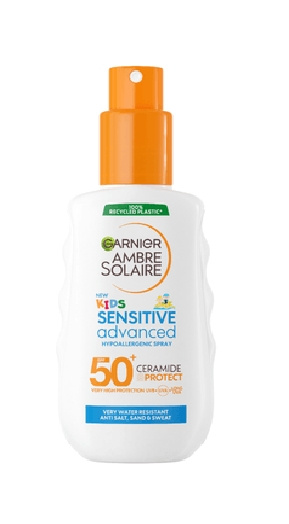 Garnier Ambre Solaire Sensitive Advanced Kids Spray 150 ml i gruppen HELSE OG SKJØNNHET / Hudpleie / Soling / Solkrem hos TP E-commerce Nordic AB (C89341)