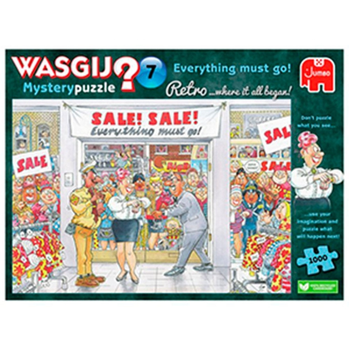 Wasgij Retro Mystery - #7 Alt må vekk (1000 brikker) (JUM0018) i gruppen SPORT, FRITID & HOBBY / Hobby / Puslespill hos TP E-commerce Nordic AB (C89432)