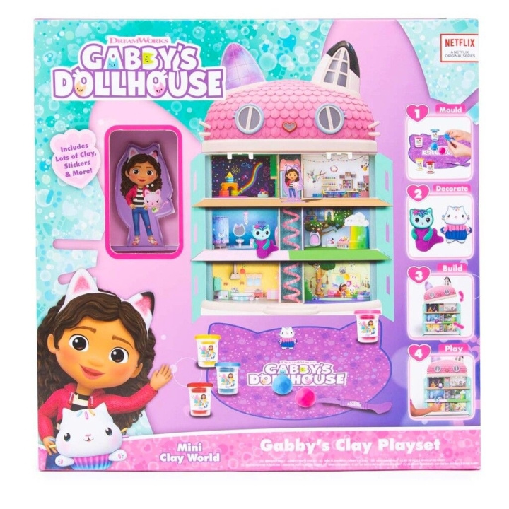 Gabby\'s Dollhouse Gjør-det-selv leirekatter og dukkehussett (204-700003) i gruppen LEKER, BARN OG BABY / Leker / Dukker & tilbehør hos TP E-commerce Nordic AB (C89435)