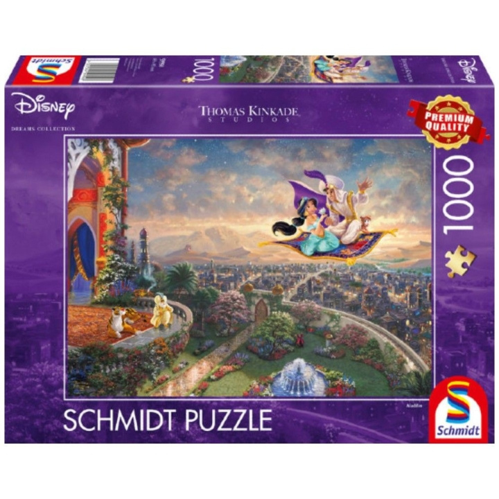 Schmidt Thomas Kinkade: Disney - Aladdin (1000 brikker) (SCH9508) i gruppen SPORT, FRITID & HOBBY / Hobby / Puslespill hos TP E-commerce Nordic AB (C89439)