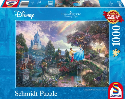 Schmidt Thomas Kinkade: Disney Askepott (1000 brikker) (SCH9472) i gruppen SPORT, FRITID & HOBBY / Hobby / Puslespill hos TP E-commerce Nordic AB (C89442)