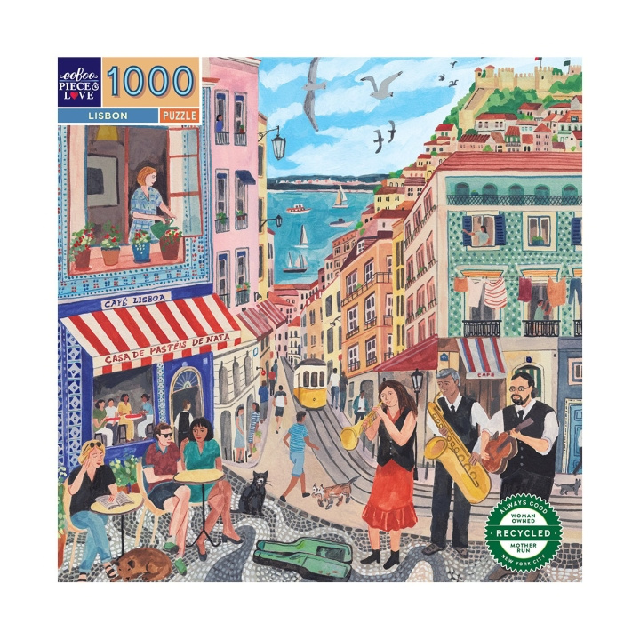 eeBoo Puslespill 1000 brikker - Lisboa - (EPZTLSB) i gruppen SPORT, FRITID & HOBBY / Hobby / Puslespill hos TP E-commerce Nordic AB (C89464)