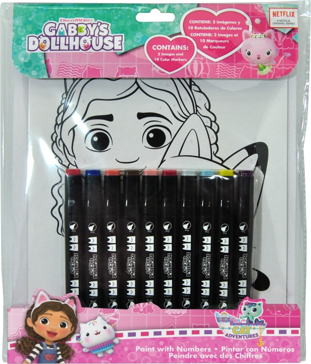 Gabby\'s Dollhouse Tusjer (033706878) i gruppen LEKER, BARN OG BABY / Leker / Tegne & regne hos TP E-commerce Nordic AB (C89527)