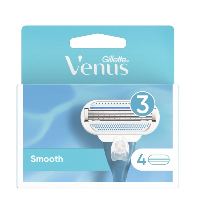 Gillette Venus Smooth Blades 4-pakning i gruppen HELSE OG SKJØNNHET / Hår & styling / Barbering og trimming / Barberhøvler og tilbehør hos TP E-commerce Nordic AB (C89532)