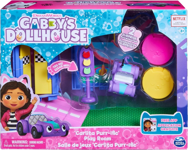 Gabby\'s Dollhouse Deluxe Room - Carlita Purr-ific lekerom i gruppen LEKER, BARN OG BABY / Leker / Dukker & tilbehør hos TP E-commerce Nordic AB (C89591)