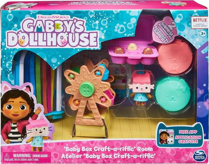 Gabby\'s Dollhouse Deluxe Room - Babyboks - et fantasifullt rom i gruppen LEKER, BARN OG BABY / Leker / Dukker & tilbehør hos TP E-commerce Nordic AB (C89592)