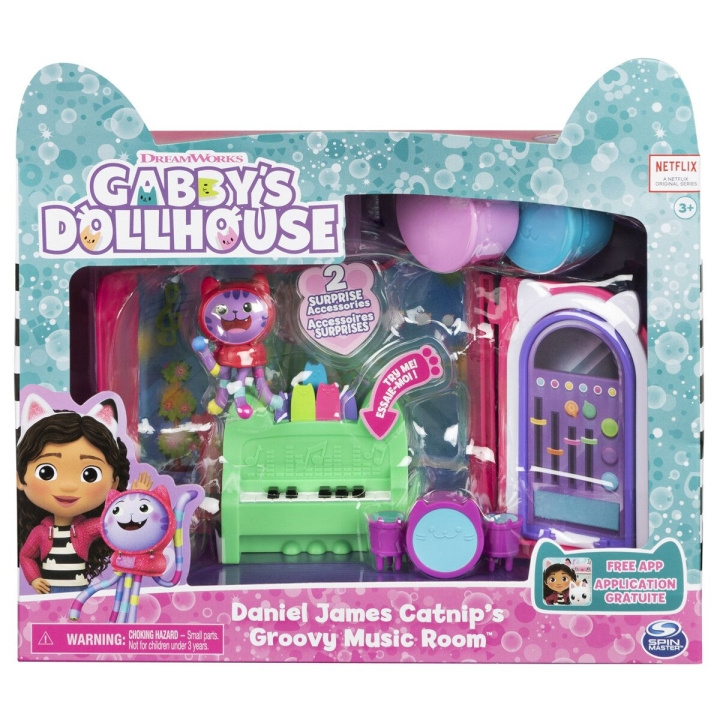 Gabby\'s Dollhouse Deluxe-rom - Daniel James kattemynte Goovy musikkrom i gruppen LEKER, BARN OG BABY / Leker / Dukker & tilbehør hos TP E-commerce Nordic AB (C89593)