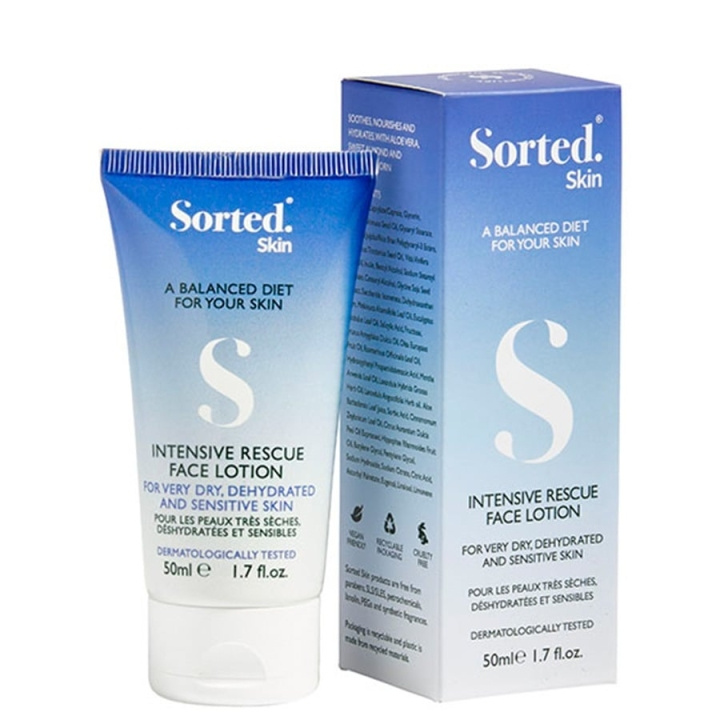 Sorted Skin Intensive Rescue Face Lotion 50 ml i gruppen HELSE OG SKJØNNHET / Hudpleie / Ansikt / Ansiktskrem hos TP E-commerce Nordic AB (C89632)