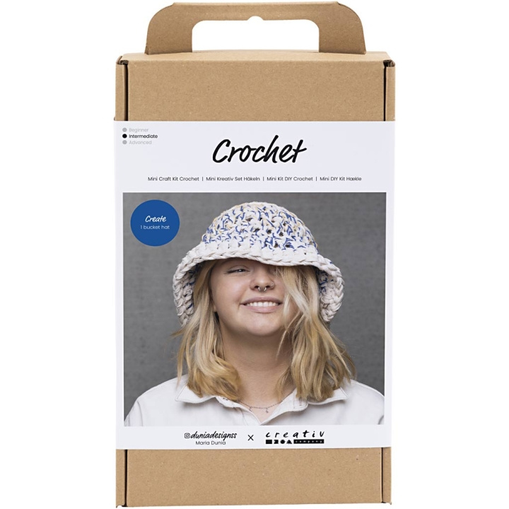 DIY Kit Heklesett - Hekle - Chunky bøttehatt (977646) i gruppen SPORT, FRITID & HOBBY / Hobby / DIY Kit hos TP E-commerce Nordic AB (C89678)