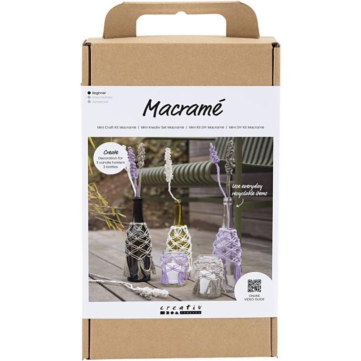 DIY Kit Craft Kit - Makramé - Glassdekorasjon (977626) i gruppen SPORT, FRITID & HOBBY / Hobby / DIY Kit hos TP E-commerce Nordic AB (C89679)