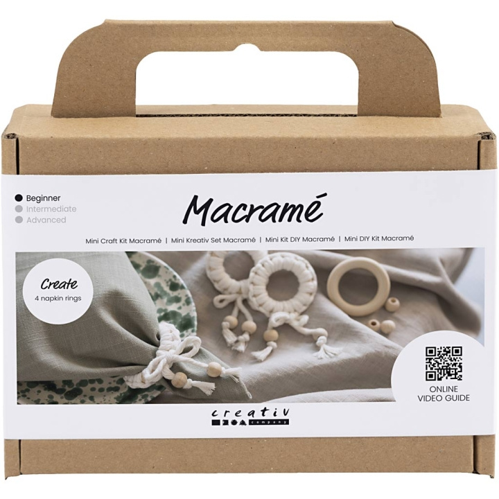 DIY Kit Minihåndverkssett - Makramé - Serviettring (977627) i gruppen SPORT, FRITID & HOBBY / Hobby / DIY Kit hos TP E-commerce Nordic AB (C89681)