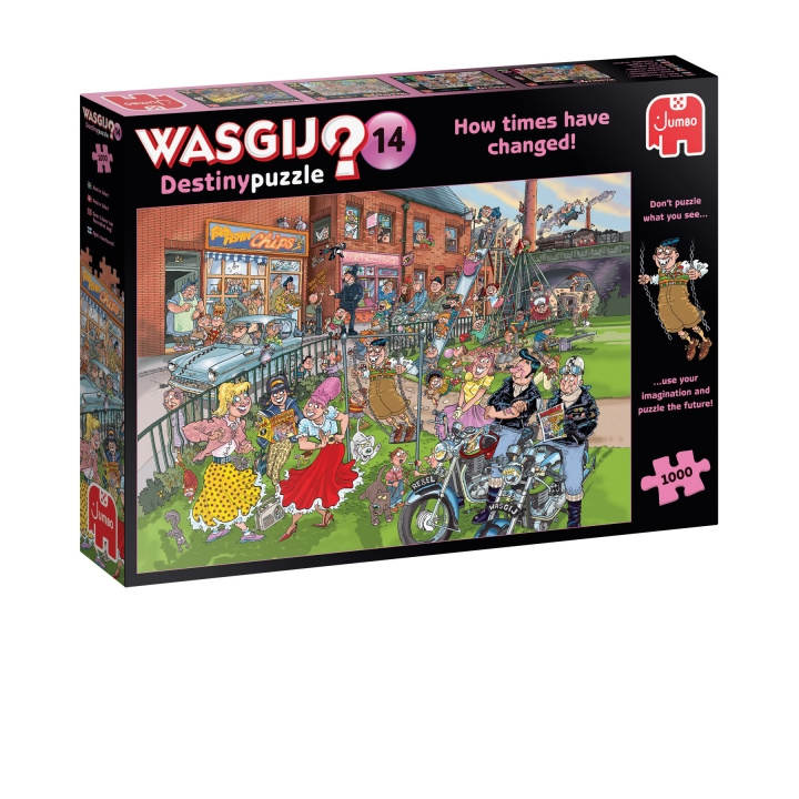 Wasgij Skjebne 14 - Som tidene har forandret seg! (1000 brikker) (1119801822) i gruppen SPORT, FRITID & HOBBY / Hobby / Puslespill hos TP E-commerce Nordic AB (C89704)