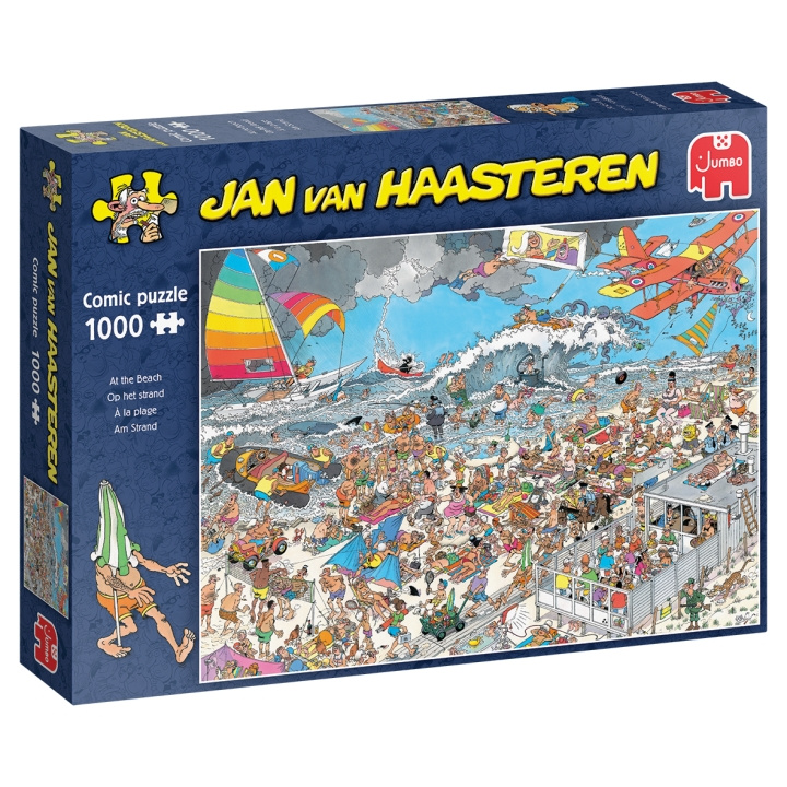 Jan van Haasteren På stranden (1000 brikker) (1119801830) i gruppen SPORT, FRITID & HOBBY / Hobby / Puslespill hos TP E-commerce Nordic AB (C89710)