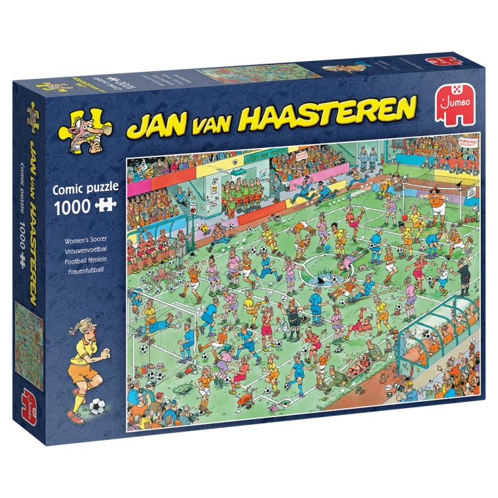 Jan van Haasteren Fotball for kvinner (1000 brikker) (1119801840) i gruppen SPORT, FRITID & HOBBY / Hobby / Puslespill hos TP E-commerce Nordic AB (C89718)