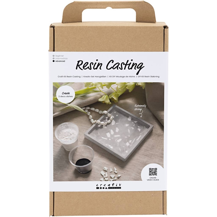 DIY Kit Craft Kit - Resin Casting - Firkantet brett med terrazzo (977688) i gruppen SPORT, FRITID & HOBBY / Hobby / DIY Kit hos TP E-commerce Nordic AB (C89719)