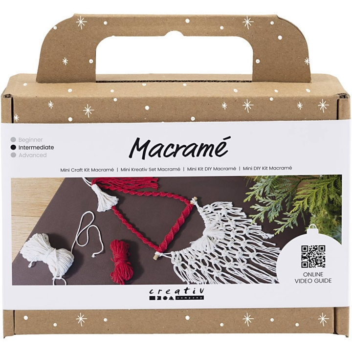 DIY Kit Mini DIY Kit - Macramé - Julenisse (977710) i gruppen SPORT, FRITID & HOBBY / Hobby / DIY Kit hos TP E-commerce Nordic AB (C89765)