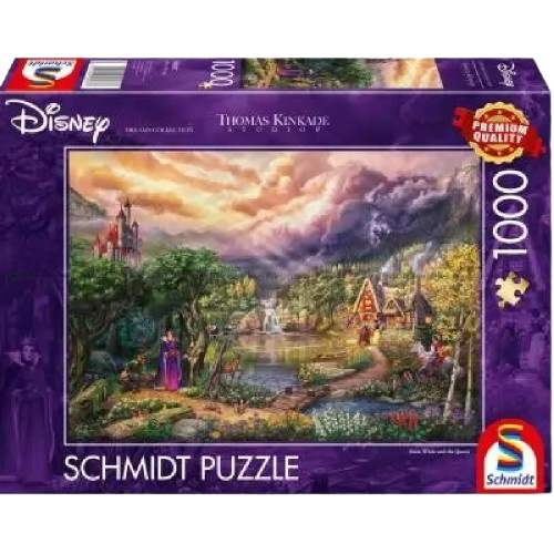 Schmidt Thomas Kinkade: Disney Snøhvit og dronningen (1000 brikker) (SCH8037) i gruppen SPORT, FRITID & HOBBY / Hobby / Puslespill hos TP E-commerce Nordic AB (C89770)