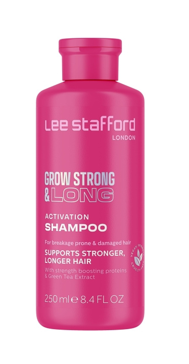 Lee Stafford Grow Strong & Long Activation Shampoo 250 ml i gruppen HELSE OG SKJØNNHET / Hår & styling / Hårpleie / Sjampo hos TP E-commerce Nordic AB (C89772)