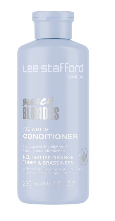 Lee Stafford Bleach Blondes Ice White Toning Conditioner 250 ml i gruppen HELSE OG SKJØNNHET / Hår & styling / Hårpleie / Balsam hos TP E-commerce Nordic AB (C89790)