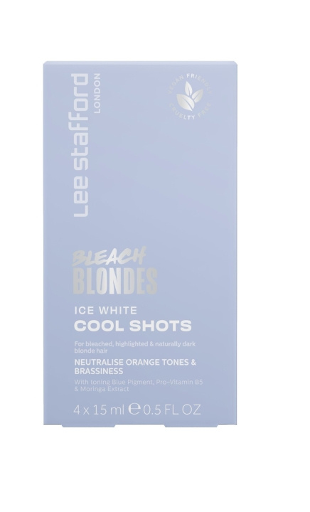 Lee Stafford Bleach Blondes Ice White Cool Shots 4 x 15 ml i gruppen HELSE OG SKJØNNHET / Hår & styling / Hårpleie / Hårmaske hos TP E-commerce Nordic AB (C89792)