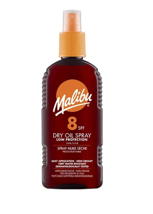 Malibu Dry Oil Spray SPF 8 200 ml i gruppen HELSE OG SKJØNNHET / Hudpleie / Soling / Solkrem hos TP E-commerce Nordic AB (C89817)