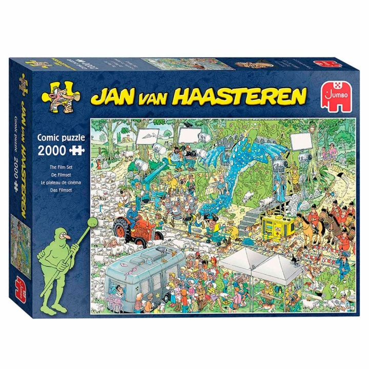 Jan van Haasteren Filmsettet (2000 brikker) (JUM0047) i gruppen SPORT, FRITID & HOBBY / Hobby / Puslespill hos TP E-commerce Nordic AB (C89864)