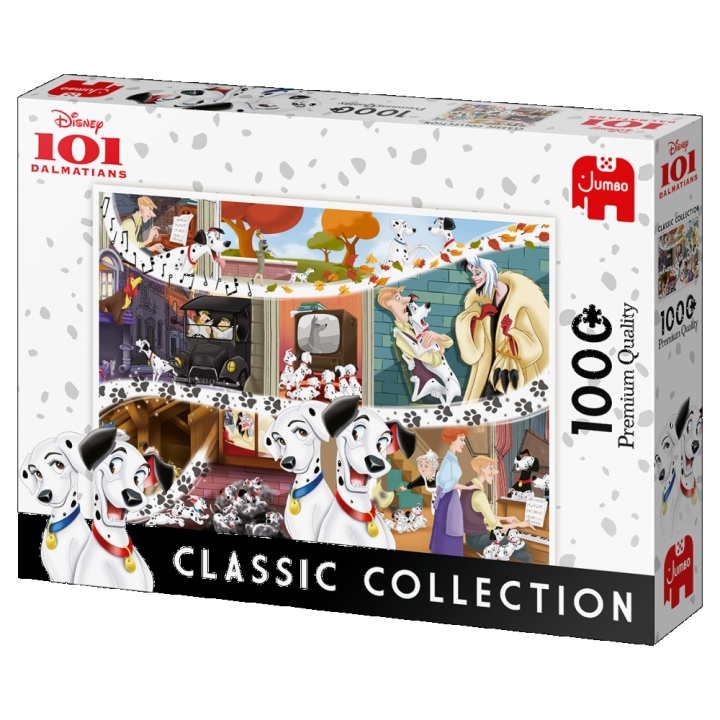 Jumbo Disney Classic Collection: 101 dalmatinere (1000 brikker) (JUM9487) i gruppen SPORT, FRITID & HOBBY / Hobby / Puslespill hos TP E-commerce Nordic AB (C89865)