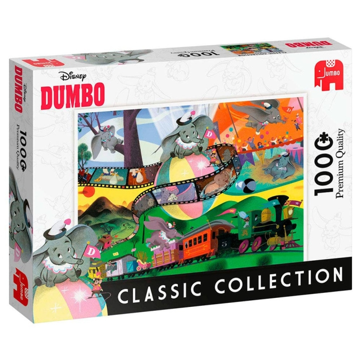 Jumbo Disney: Klassisk samling Dumbo (1000 brikker) (JUM8824) i gruppen SPORT, FRITID & HOBBY / Hobby / Puslespill hos TP E-commerce Nordic AB (C89866)