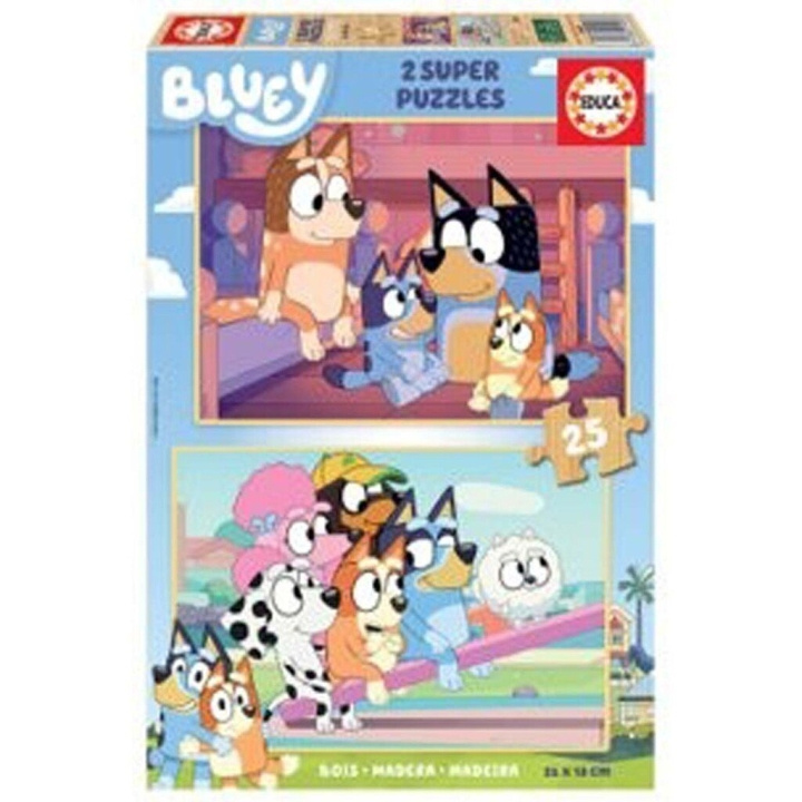 Educa Bluey 2 X 25 puslespill - Tre ( 80-19407) i gruppen LEKER, BARN OG BABY / Leker / Barnas puslespill hos TP E-commerce Nordic AB (C89913)