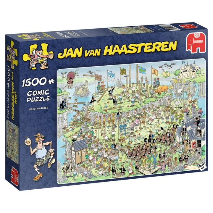 Jan van Haasteren Highland games, puslespill med 1500 brikker (19088) i gruppen SPORT, FRITID & HOBBY / Hobby / Puslespill hos TP E-commerce Nordic AB (C89960)