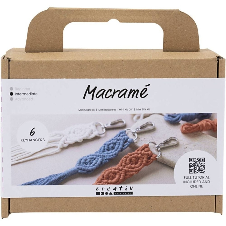 DIY Kit Makramé - Nøkkelring (977554) i gruppen SPORT, FRITID & HOBBY / Hobby / DIY Kit hos TP E-commerce Nordic AB (C89979)